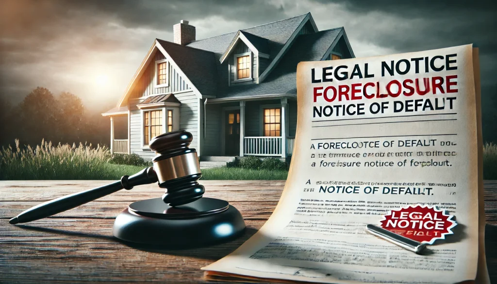 Foreclosure Notice of Default in PA