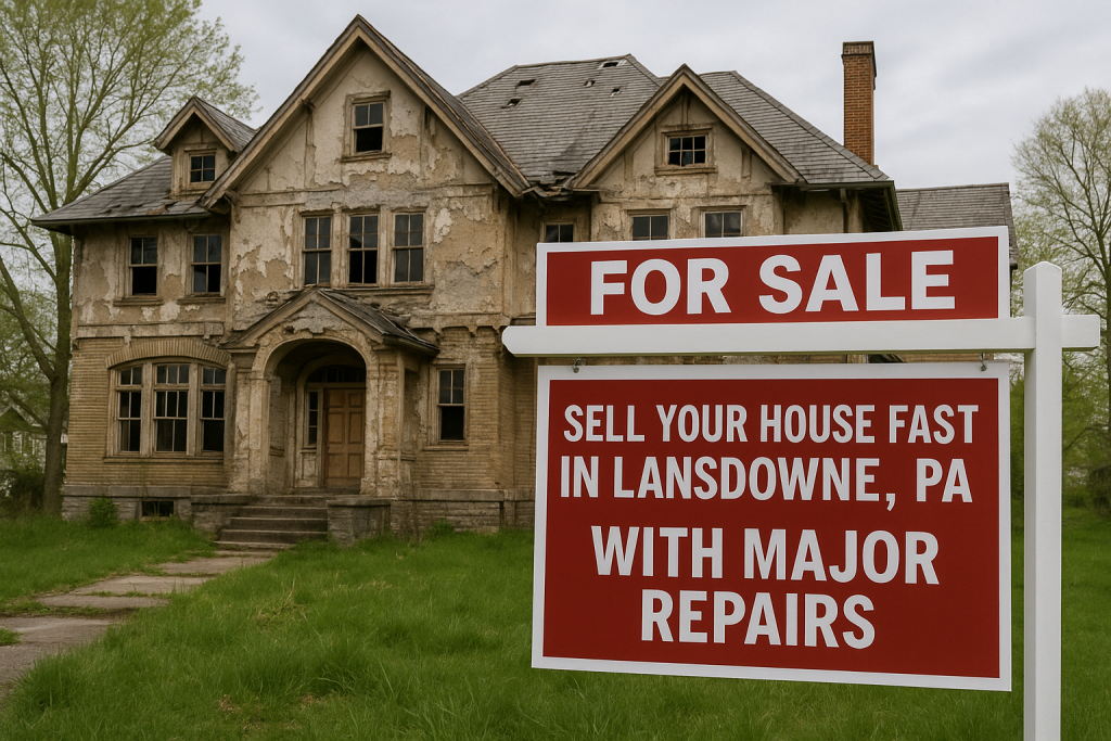 Sell Your House Fast in Lansdowne, PA - Even with Major Repairs